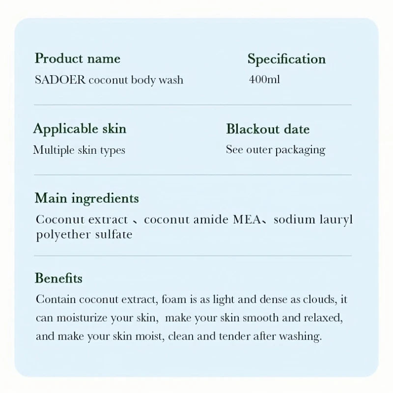 Coconut Bliss Moisture Shower Gel