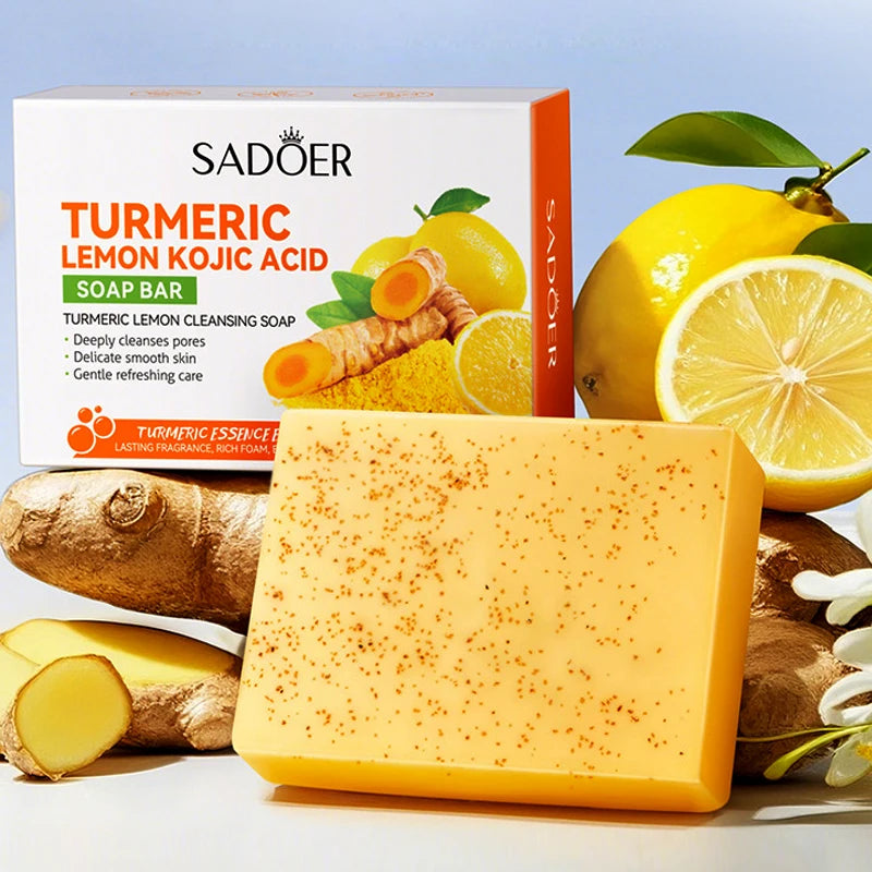 Lemon & Turmeric Brightening Handmade Soap