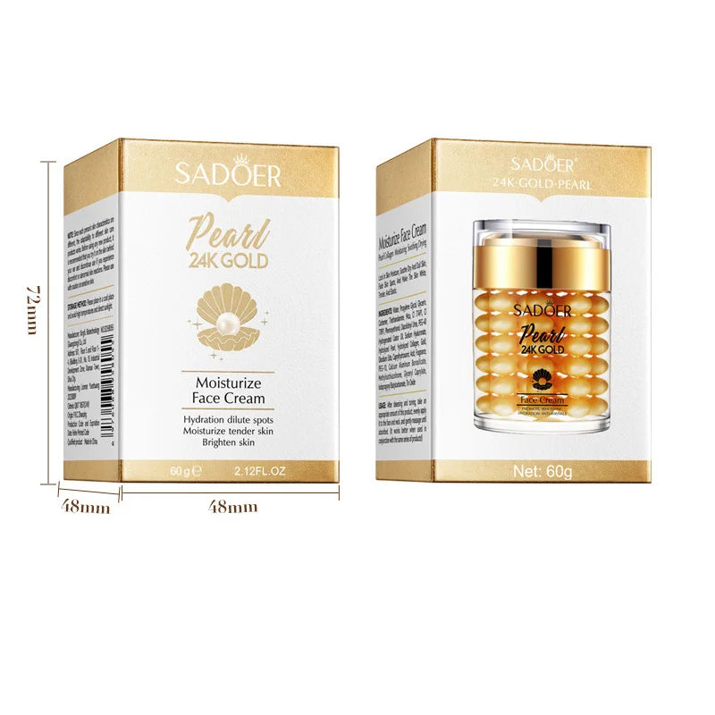24K Gold, Pearl & Collagen Face Cream
